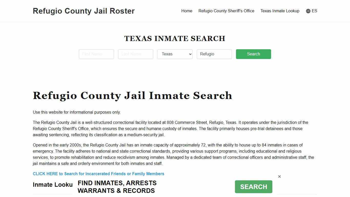 Refugio County Jail Roster Lookup, TX, Inmate Search